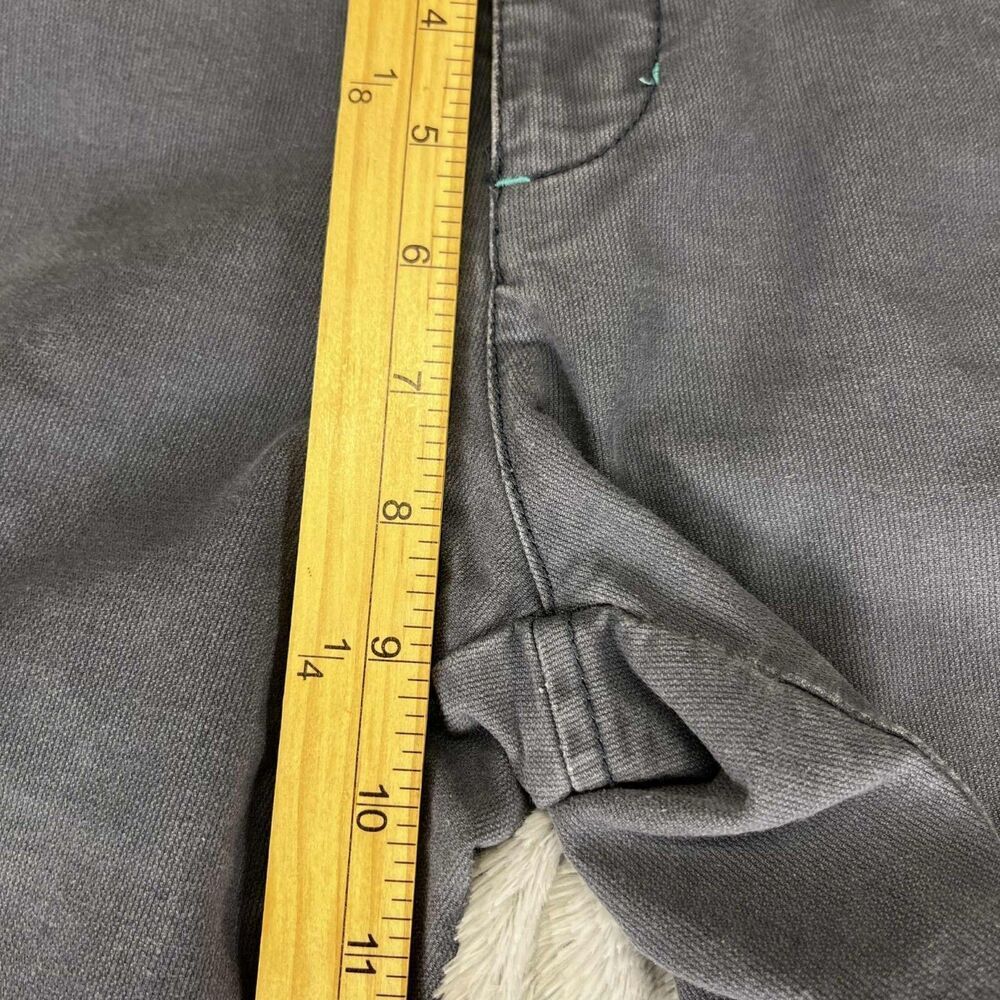 Aeropostale Pants Women 7/8 Gray Capri Casual Wide Leg Double Button Butterfly - Picture 8 of 8